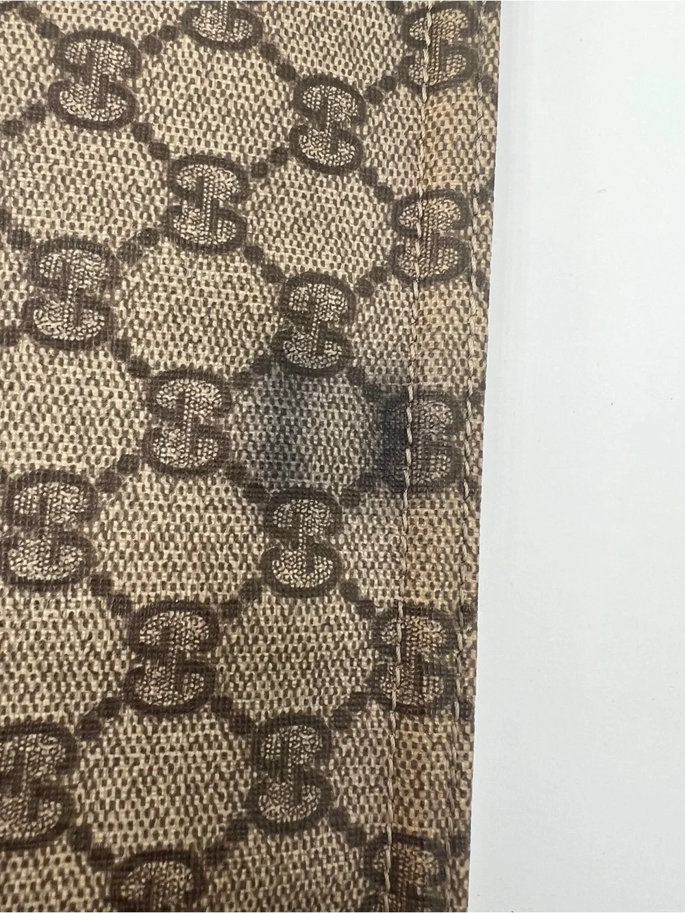 Designer Monogram Crossbody Bag in Brown